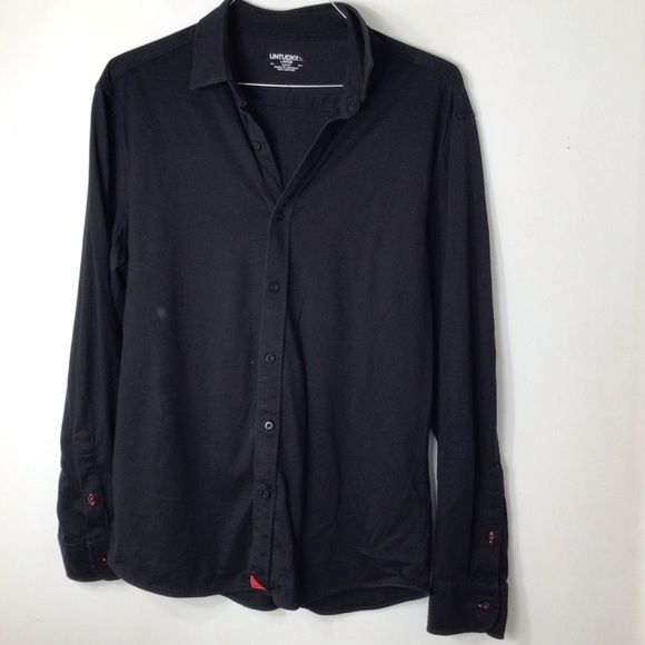 Untuck It button up shirt men large black - Picture 1 of 10